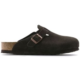 Clog Birkenstock Boston SFB mocca, Suede Leather