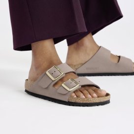 Sandalo Birkenstock Arizona faded purple, Nubuck Leather