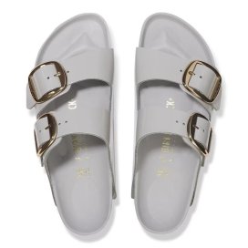 Sandalo Birkenstock Arizona Big Buckle shine stone coin, Natural Leather