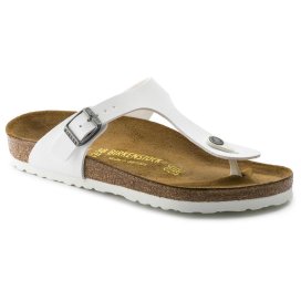 Birkenstock Infradito Unisex Gizeh white, Birko Flor