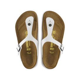 Birkenstock Infradito Unisex Gizeh white, Birko Flor