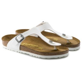 Birkenstock Infradito Unisex Gizeh white, Birko Flor