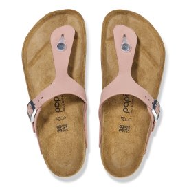 Birkenstock Sandalo Donna Gizeh Platform soft pink, Nubuck Leather