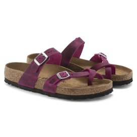 Birkenstock Sandalo Mayari festival fuchsia, Oiled Leather