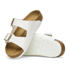 Birkenstock Sandalo Bambino Arizona Kids patent white, Birko Flor Patent