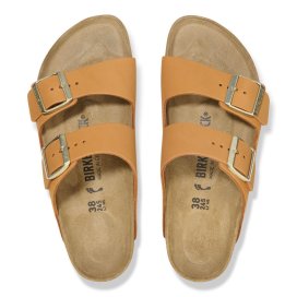 Birkenstock Sandalo Donna Arizona Burnt orange, Nabuck Leather