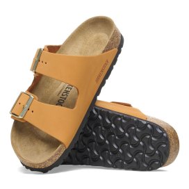 Birkenstock Sandalo Donna Arizona Burnt orange, Nabuck Leather