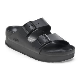 Birkenstock Sandalo Donna Arizona Platf Exquisite black, Natural Leather