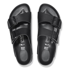 Birkenstock Sandalo Donna Arizona Platf Exquisite black, Natural Leather