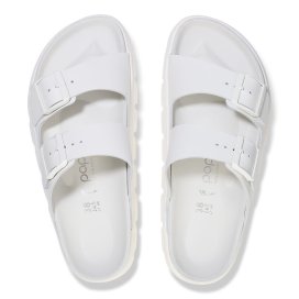 Birkenstock Sandalo Donna Arizona Chunky Exquisite white, Natural Leather