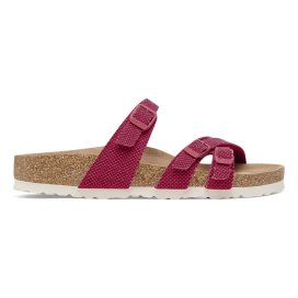 Birkenstock Sandalo Donna Franca fuchsia tulip veg, Rough Canvas