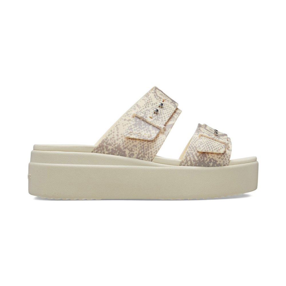 Brooklyn Snake Buckle Low Wedge - CROCS