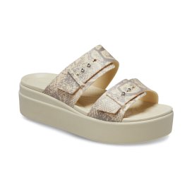 Brooklyn Snake Buckle Low Wedge - CROCS