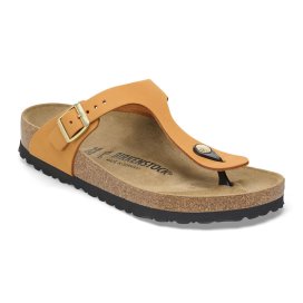 Birkenstock Infradito Donna Gizeh burnt orange, Nubuck Leather