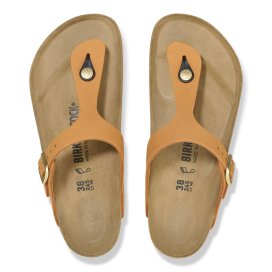 Birkenstock Infradito Donna Gizeh burnt orange, Nubuck Leather