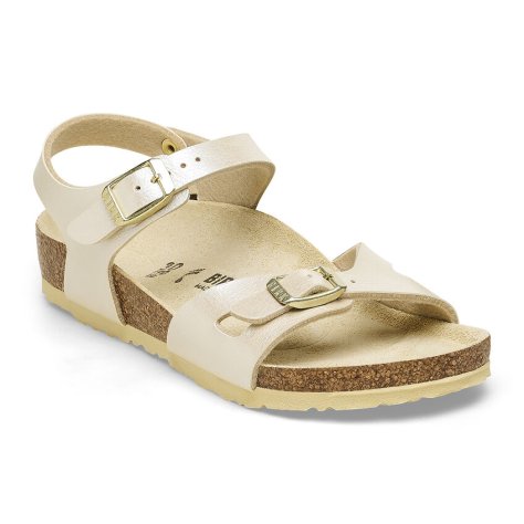 Birkenstock Sandalo Rio Kids graceful pearl white, Birko Flor