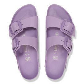 Birkenstock Sandalo Donna Arizona Big Buckle shine crocus, Natural Leather