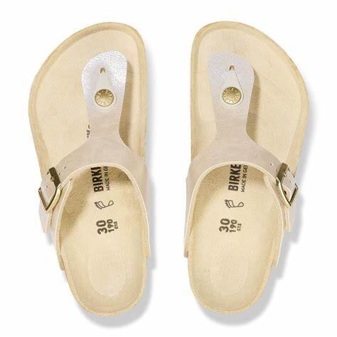 Birkenstock Infradito Gizeh Kids graceful pearl white, Birko Flor