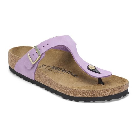 Birkenstock Sandalo Donna Gizeh crocus, Nubuck Leather