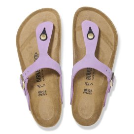 Birkenstock Sandalo Donna Gizeh crocus, Nubuck Leather