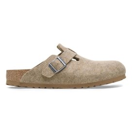 Birkenstock Clog Boston sandcastle, Wool Felt