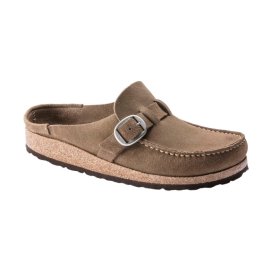 Buckley Women gray taupe, Suede Leather