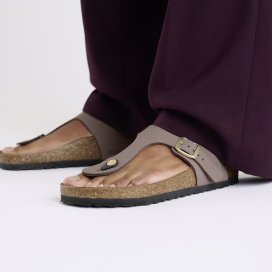 Infradito Birkenstock Gizeh faded purple, Nubuck Leather