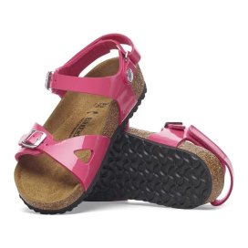 Sandalo Birkenstock Rio HL Kids fuchsia tulip, Birko Flor Patent