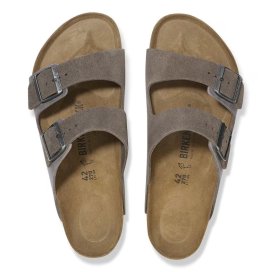 Sandalo Birkenstock Arizona concrete gray, Suede Leather/Oiled