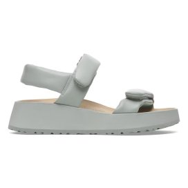 Birkenstock Sandalo Donna Theda Exquisite pure sage, Natural Leather