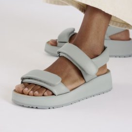 Birkenstock Sandalo Donna Theda Exquisite pure sage, Natural Leather