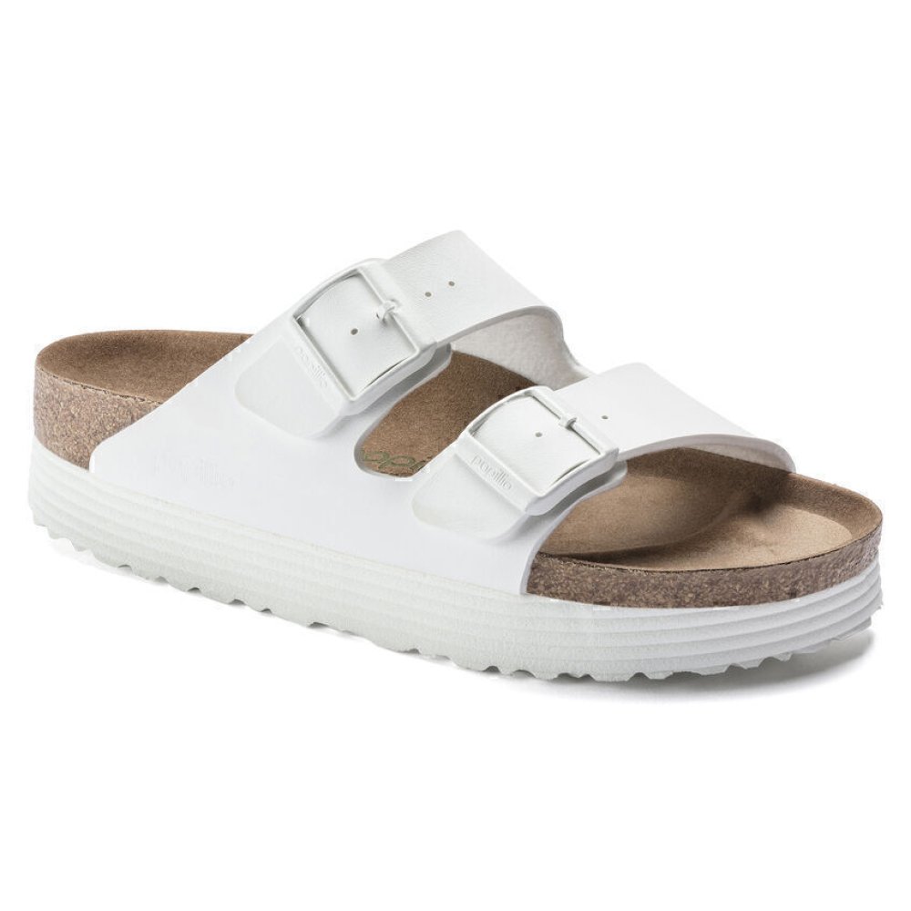 Sandalo Birkenstock Arizona Platform Vegan calzata stretta