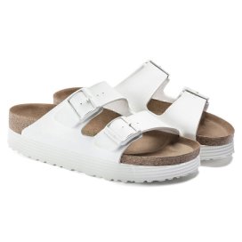 Sandalo Birkenstock Arizona Platform Vegan calzata stretta