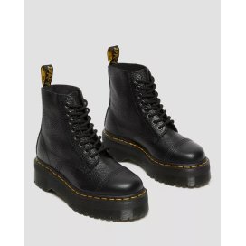 Dr. Martens Stivali platform Sinclair in nappa lavorata Nera