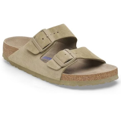 Birkenstock Arizona SFB faded khaki, Suede Leather