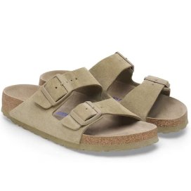 Birkenstock Arizona SFB faded khaki, Suede Leather