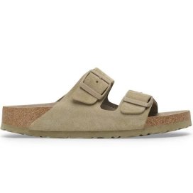 Birkenstock Arizona SFB faded khaki, Suede Leather