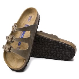 Birkenstock Sandalo Donna Florida SFB tabacco brown, Oiled Leather