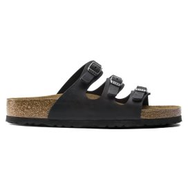 Birkenstock Sandalo Donna Florida SFB black, Oiled Leather