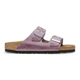 Birkenstock Sandalo Donna Arizona lavender, Oiled Leather