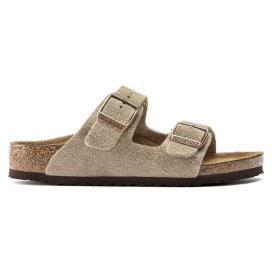 Birkenstock Sandalo Bambino Arizona Kids taupe, Suede Leather