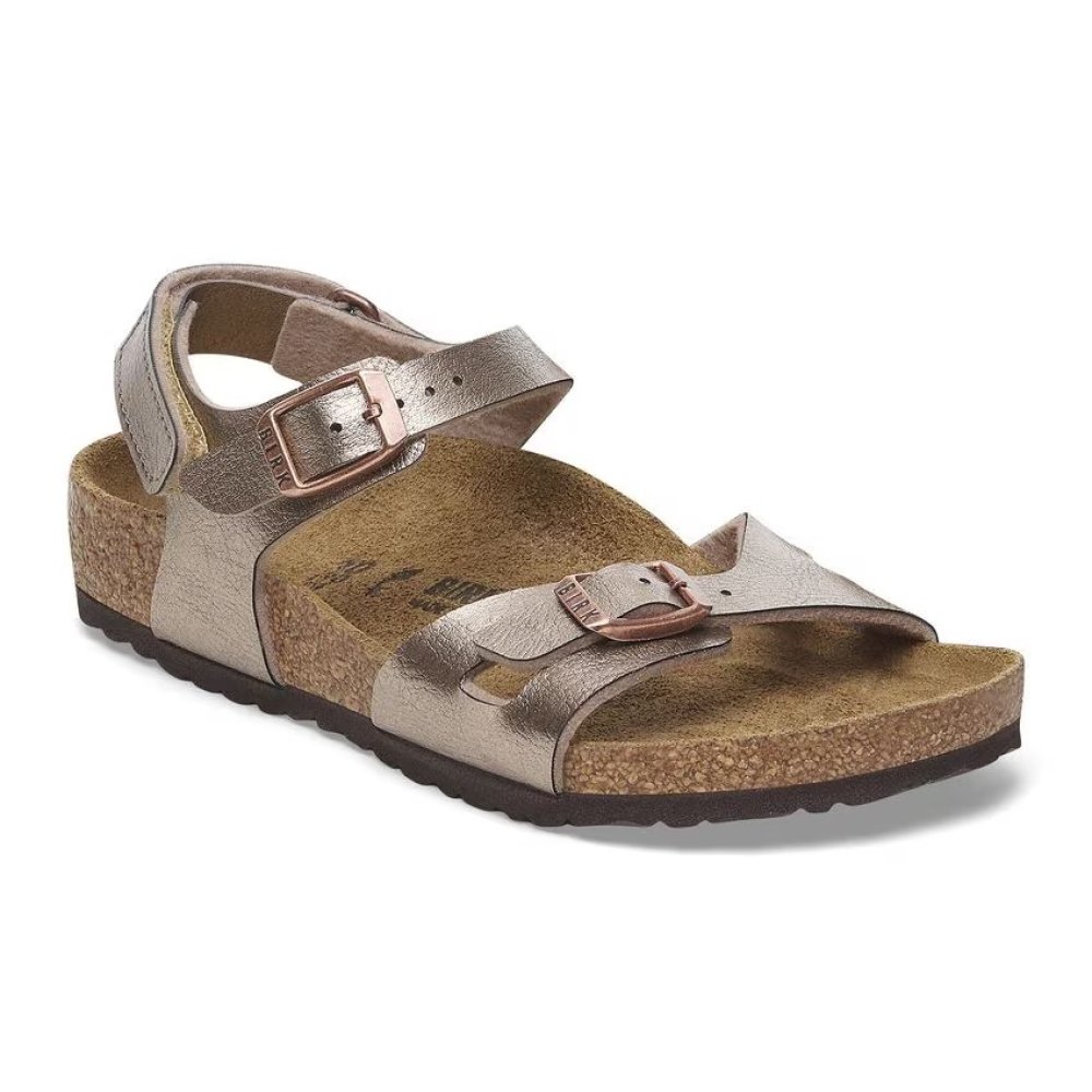 Birkenstock Sandalo Bambino Rio HL Kids graceful taupe, Birko Flor