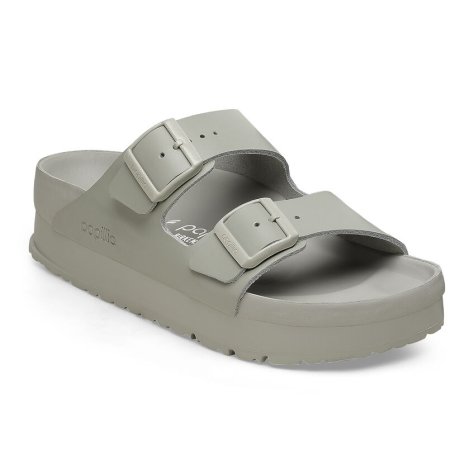 Birkenstock Sandalo Donna Arizona Platf Exquisite mineral gray, Natural Leather Birkenstock Sandalo Donna Arizona Platf Exquisite mineral gray, Natural Leather