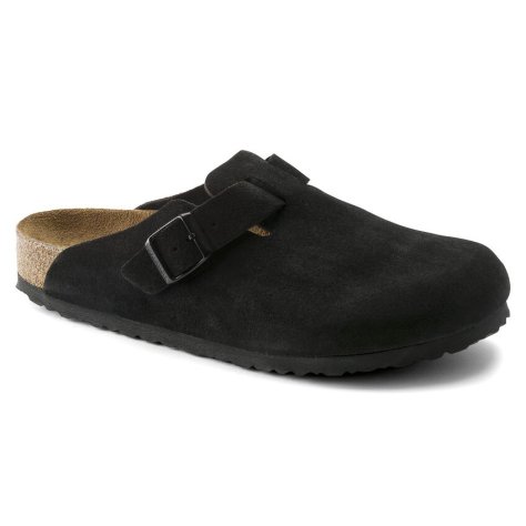 Birkenstock Clog Unisex Boston SFB black, Suede Leather Birkenstock Clog Unisex Boston SFB black, Suede Leather
