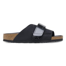 Birkenstock Sandalo Kyoto black, Nubuck Leather/High Shine Leather