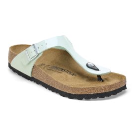 Birkenstock Sandalo A Infradito Gizeh patent surf green, Birko Flor Patent