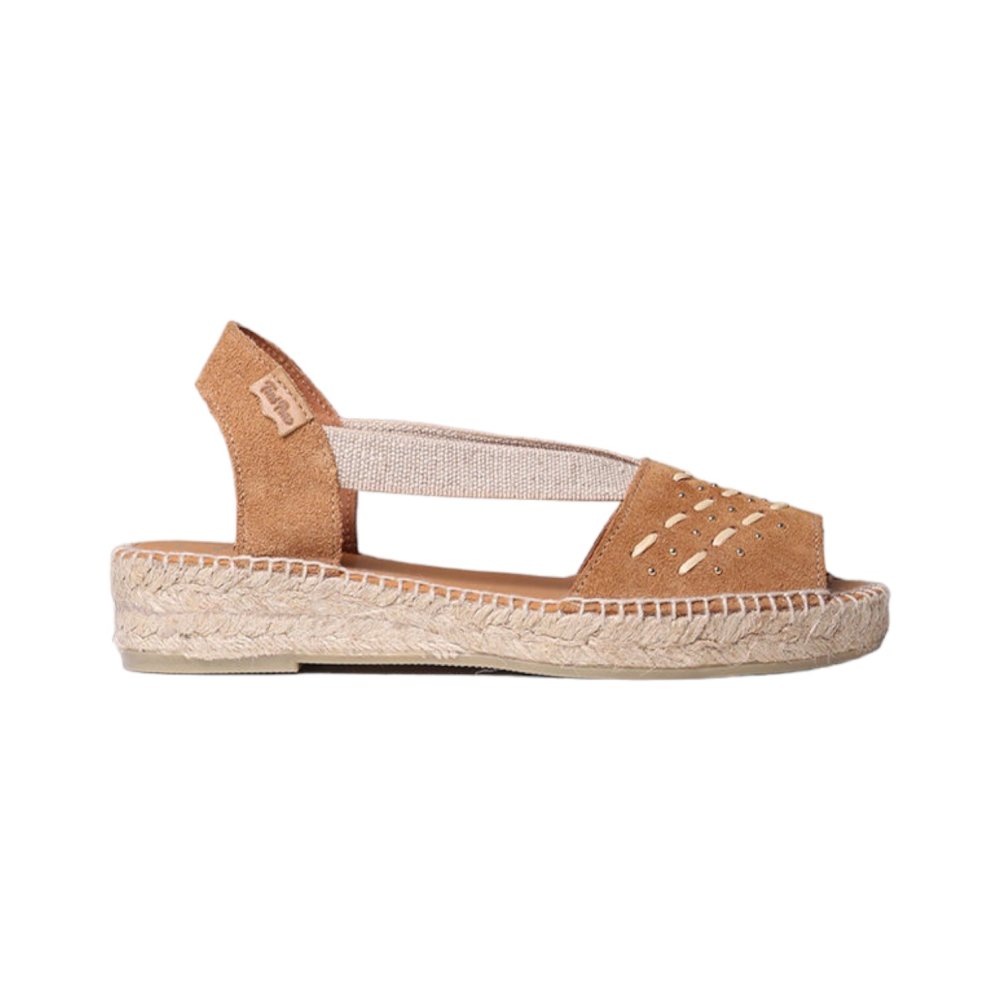 Toni Pons Espadrillas in pelle scamosciata da donna con ricamo - EDITH