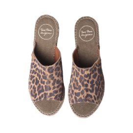 Toni Pons Espadrillas in pelle scamosciata con stampa animalier - IVORI