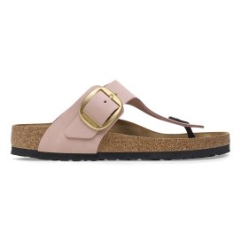 Birkenstock Infradito Donna Gizeh Big Buckle Nabuck Soft Pink