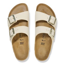 Birkenstock Sandalo Donna Arizona Platform ecru, Nubuck Leather